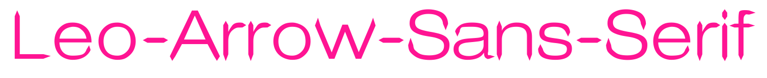 Leo-Arrow-Sans-Serif预览图片