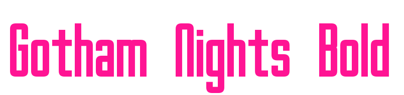Gotham Nights Bold预览图片