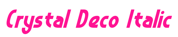 Crystal Deco Italic预览图片