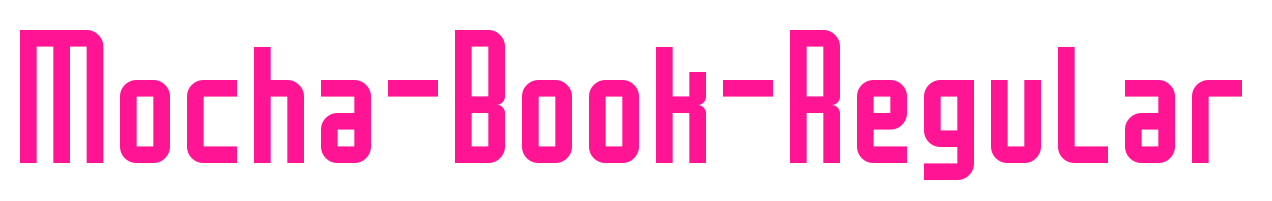 Mocha-Book-Regular预览图片
