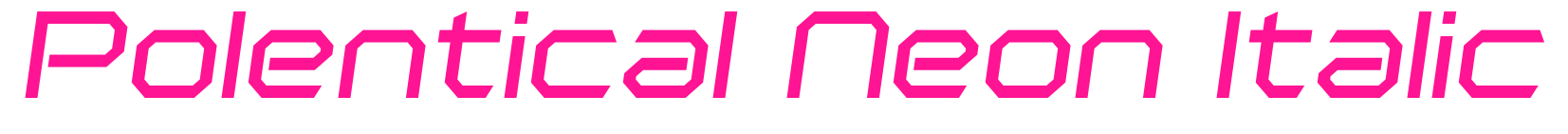 Polentical Neon Italic预览图片