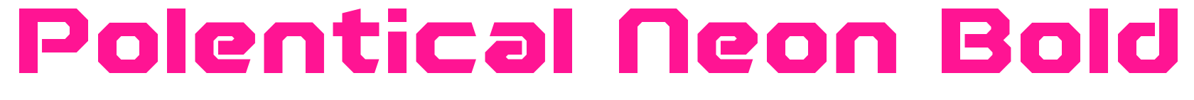 Polentical Neon Bold预览图片