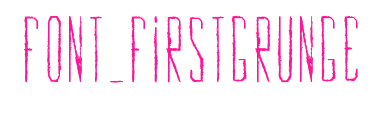 Font_FirstGrunge预览图片