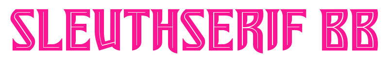 SleuthSerif BB预览图片