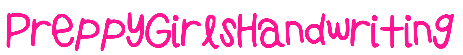 PreppyGirlsHandwriting预览图片