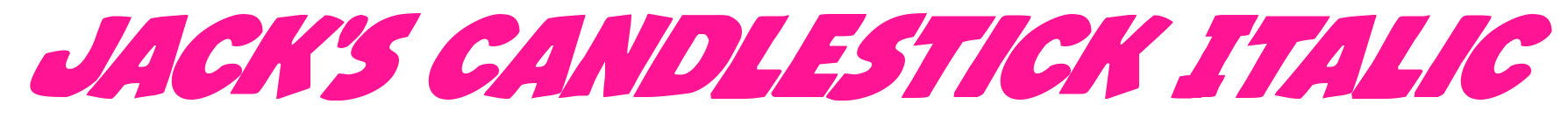 Jack's Candlestick Italic