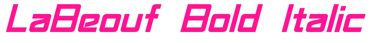 LaBeouf Bold Italic