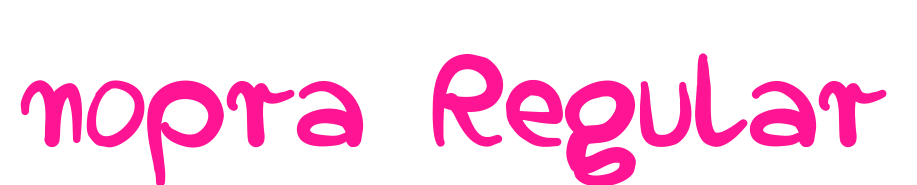 nopra Regular预览图片