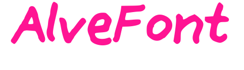 AlveFont预览图片