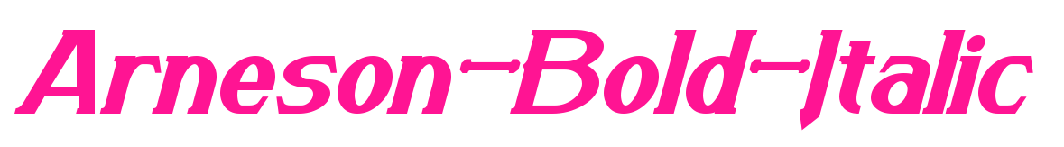 Arneson-Bold-Italic