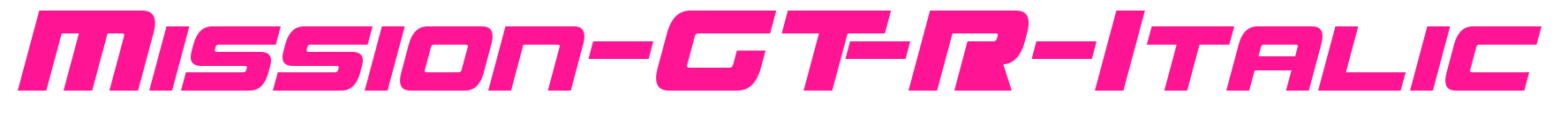 Mission-GT-R-Italic预览图片