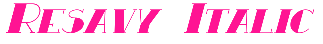 Resavy Italic