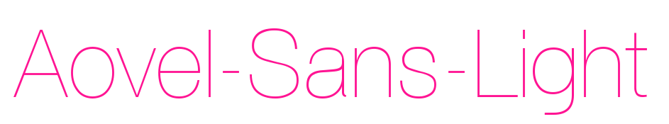 Aovel-Sans-Light预览图片
