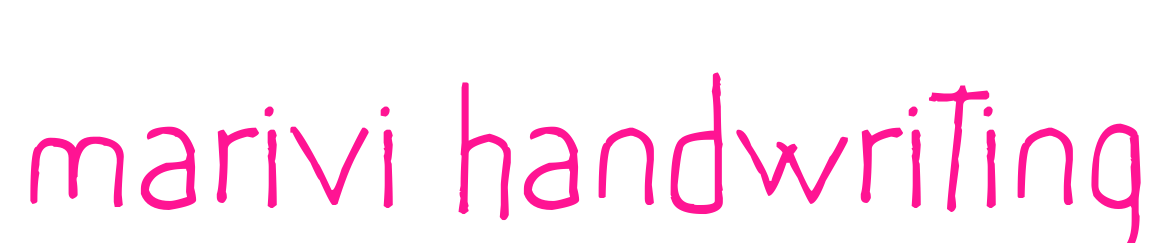 marivi handwriting预览图片
