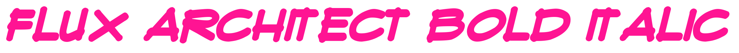 Flux Architect Bold Italic预览图片