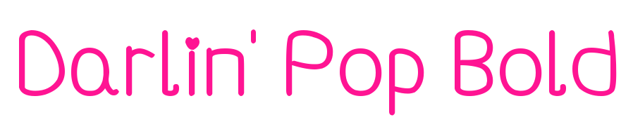 Darlin' Pop Bold预览图片