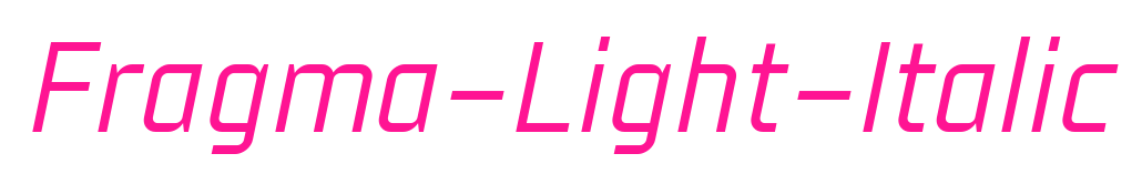 Fragma-Light-Italic