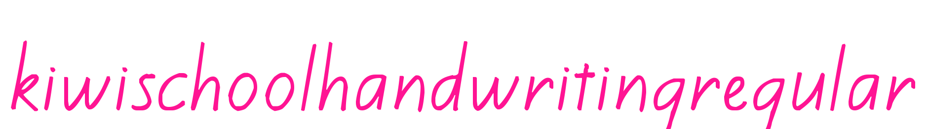 kiwischoolhandwritingregular预览图片