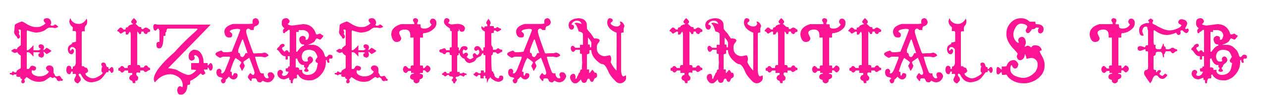 Elizabethan Initials tfb预览图片
