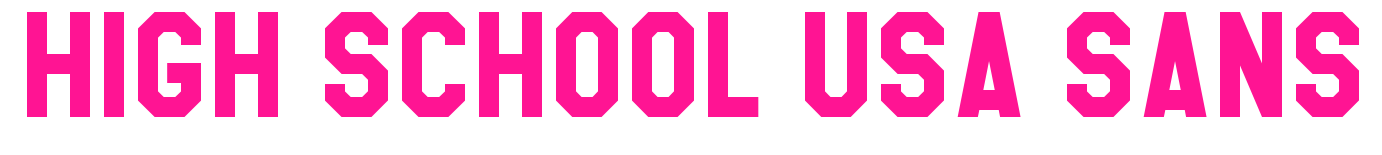 High School USA Sans预览图片