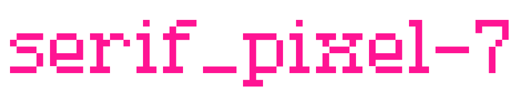 serif_pixel-7预览图片