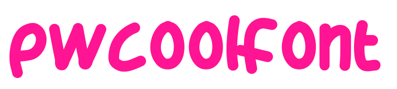 PWCoolFont预览图片