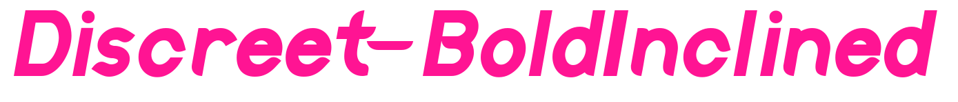 Discreet-BoldInclined