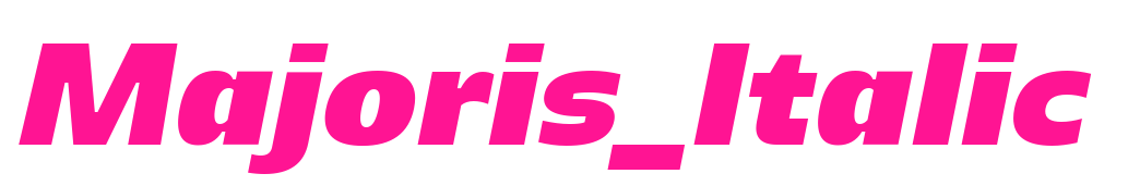 Majoris_Italic预览图片