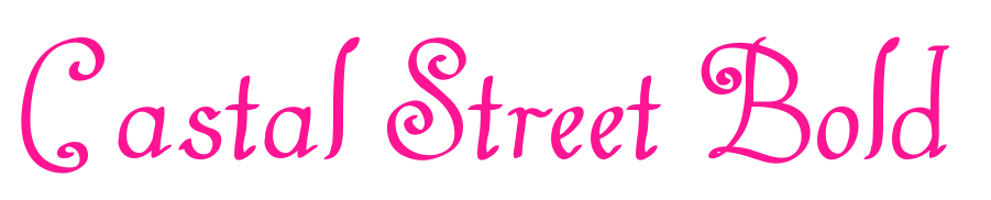 Castal Street Bold预览图片