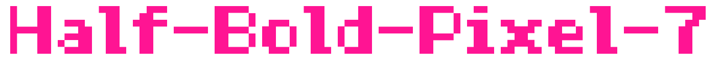 Half-Bold-Pixel-7预览图片