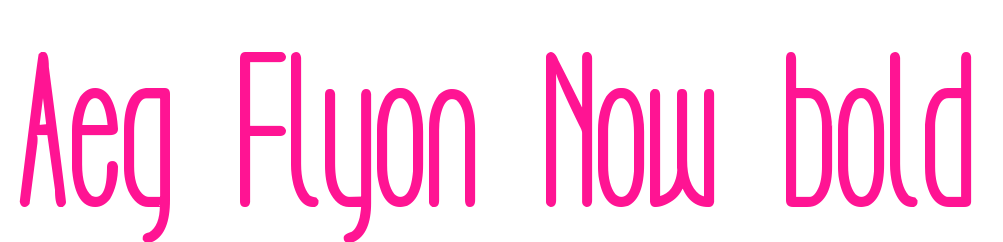 Aeg Flyon Now bold预览图片
