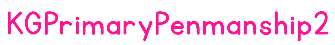 KGPrimaryPenmanship2预览图片