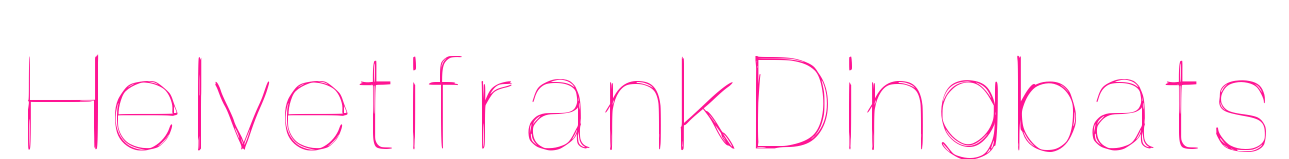 HelvetifrankDingbats预览图片
