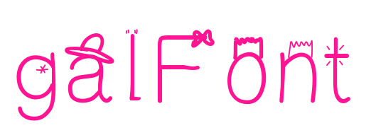 galFont预览图片