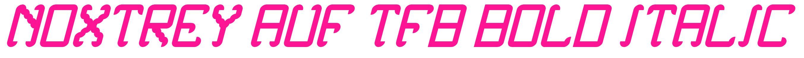 Noxtrey-Auf-tfb-bold-Italic预览图片