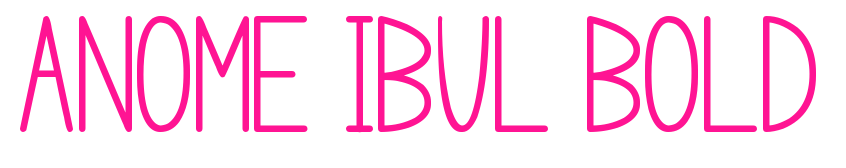anome ibul bold预览图片
