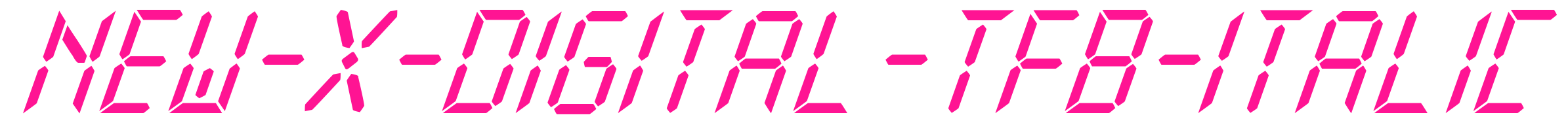 New-X-Digital-tfb-Italic预览图片