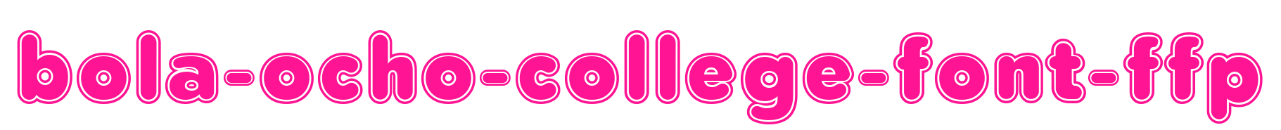 bola-ocho-college-font-ffp预览图片