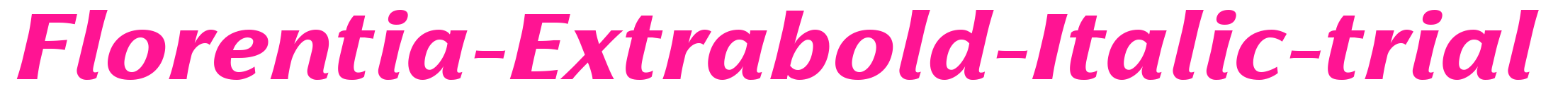 Florentia-Extrabold-Italic-trial预览图片