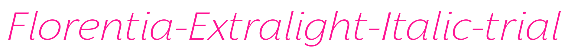 Florentia-Extralight-Italic-tria预览图片