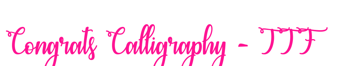 Congrats Calligraphy - TTF预览图片