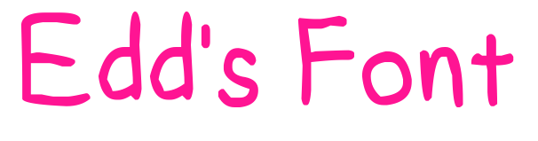 Edd's Font