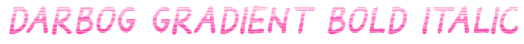 Darbog gradient bold italic预览图片