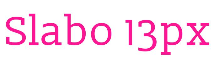 Slabo 13px预览图片