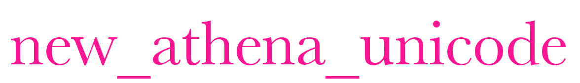 new_athena_unicode预览图片