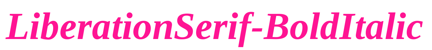 LiberationSerif-BoldItalic预览图片