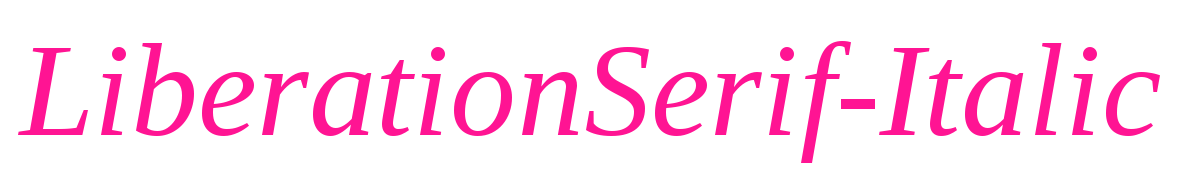 LiberationSerif-Italic