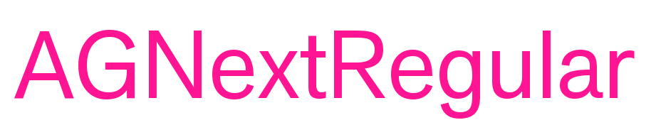 AGNextRegular预览图片