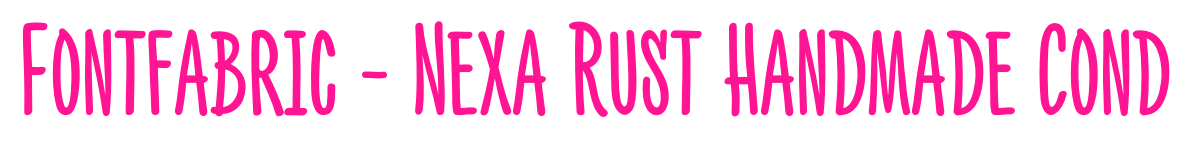 Fontfabric - Nexa Rust Handmade 预览图片