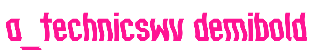 a_technicswv demibold预览图片